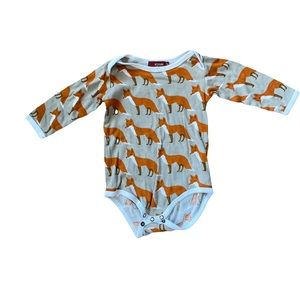 MilkBarn Fox Long Sleeve Bodysuit